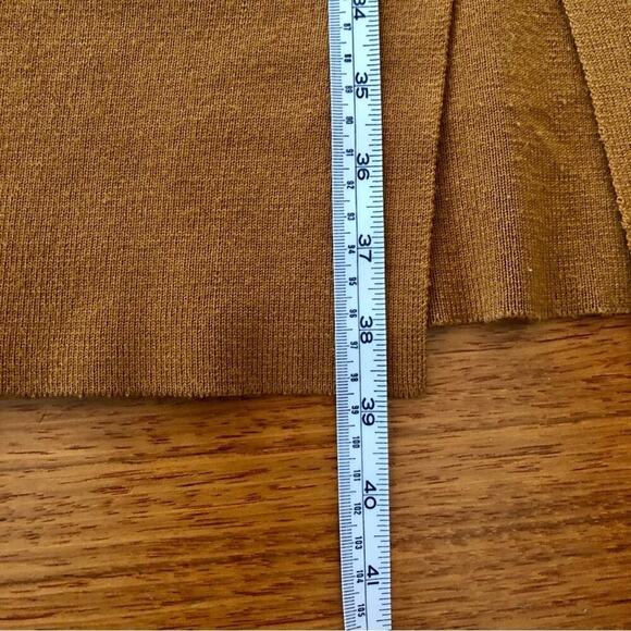 Lonyuash size Small Knit Brown Sweater Dress Silver beading scoop neck party - Picture 6 of 8